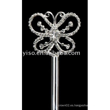 Scepter del rhinestone de la mariposa